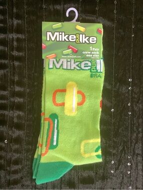 Mike And Ike Green Crew Socks 8-12